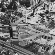 Aerial view of the Royal Women's Hospital in Brisbane, 1950